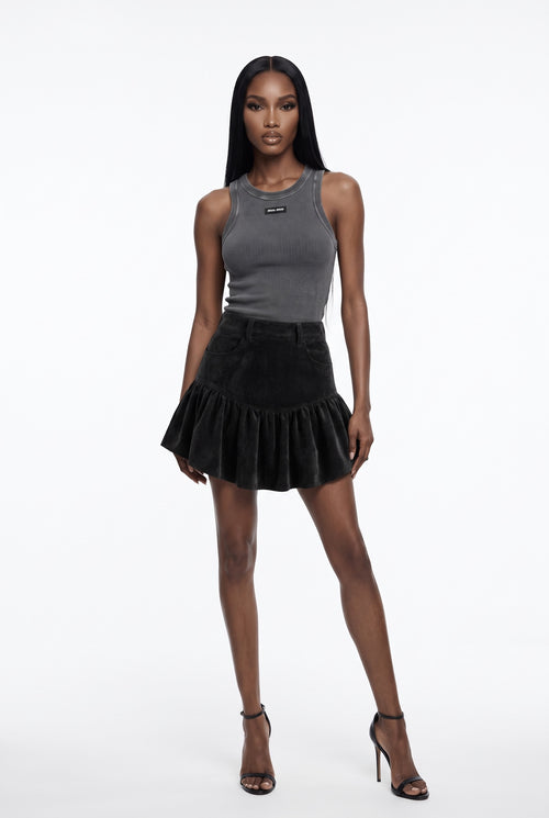 Suede Skirt