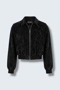 Suede Bomber Jacket
