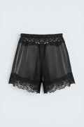 Lace Satin Shorts