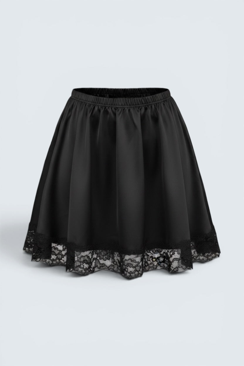 Flared Lace Skirt